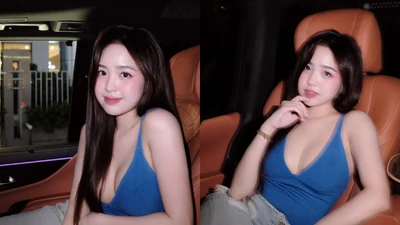 Hot girl Hà thành thần thái sang chảnh trong xế hộp tiền tỷ