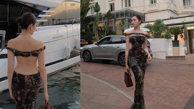 'MC chân dài' Thanh Thanh Huyền đốt cháy ánh nhìn trên bờ biển Địa Trung Hải