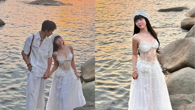 Hot girl FAPtv diện váy xuyên thấu, tình tứ bên bạn trai
