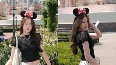 Hot girl Tăng Mỹ Hàn khoe giao diện nàng Mickey đáng yêu