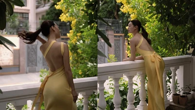 Cựu hot girl Hà Thành khoe bóng lưng trần nuột nà ở tuổi 32