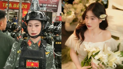 Bông hồng thép xinh đẹp giữa đội hình Cảnh sát đặc nhiệm của A80