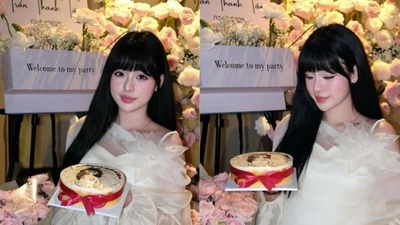 “Hot girl trứng rán” yêu kiều đón tuổi mới với bụng bầu lớn