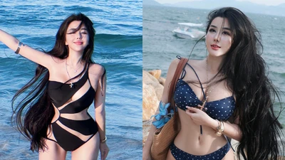 Hot girl Võ Ngọc Trân khoe giao diện đi biển cực bén