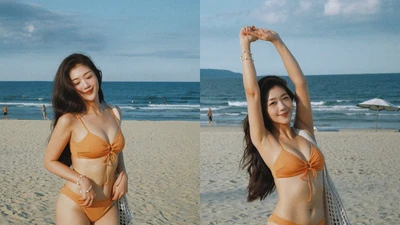 Tiếp viên trưởng có nụ cười "vạn người mê" khoe dáng hút ánh nhìn với bikini