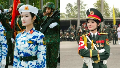 Nữ chiến sĩ khối Quân y "đốn tim" với nhan sắc ngọt ngào