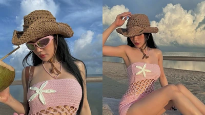 Sĩ Thanh khiến fan khó rời mắt với thiết kế “lưới đánh cá”