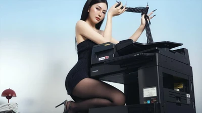 Nữ dancer 'đốt cháy' mạng xã hội khi hóa thân thành cô thư ký nóng bỏng