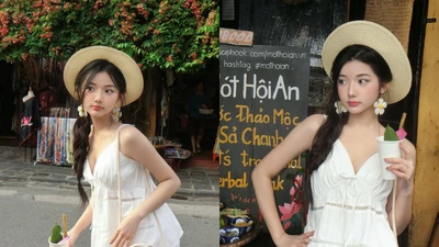 "Tiên nữ mukbang" gây thương nhớ với visual nàng thơ Hội An