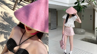 Nón lá nhiều màu được giới trẻ yêu thích