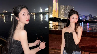Mina Young khoe sắc vóc cuốn hút trong loạt ảnh dạo phố đêm Sài Gòn