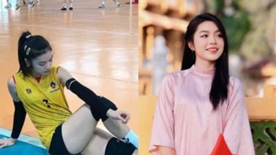 "Chân dài bóng chuyền" tuổi 19 xinh như hoa, ngắm là yêu