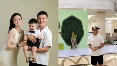 Quang Hải tổ chức tiệc thôi nôi hoành tráng cho con trai 