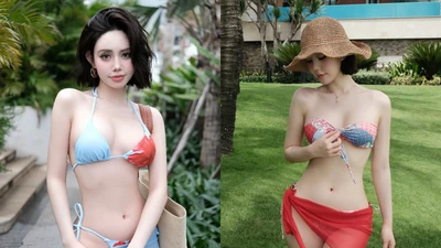 Hot girl Hà thành chiêu đãi fan loạt ảnh bốc lửa chào hè