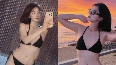 "Hot mom quân nhân" khoe body cực phẩm với bikini trong loạt ảnh hè