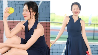 Tình cũ Tiến Linh khoe dáng trên sân pickleball
