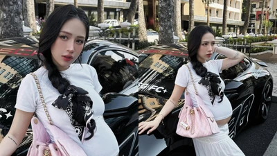 Sắp vỡ chum, con gái Minh Nhựa vẫn chăm chỉ lên đồ ấn tượng