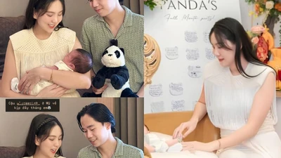MC Mai Ngọc tổ chức tiệc đầy tháng hoành tráng cho quý tử
