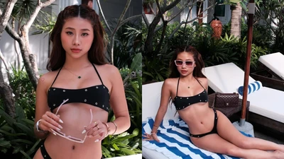 Louis Phạm diện bikini nhỏ xíu, thân hình "cháy" hơn cả thời tiết mùa hè