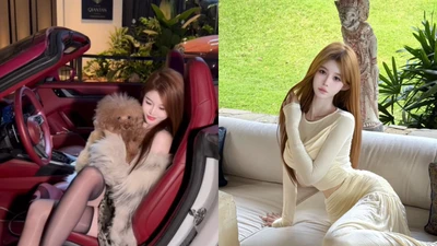 Nhan sắc hot girl xứ Trung netizen đồn đoán được bạn trai tặng xe 20 tỷ
