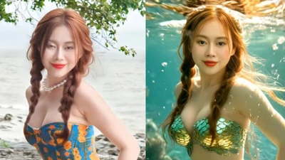 Trend hóa thân nàng tiên cá bằng AI khiến giới trẻ rần rần