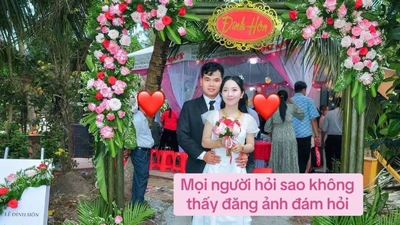 Ảnh đám hỏi như xuyên không về năm 2000 viral mạng xã hội