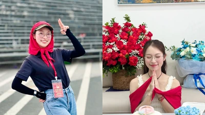 MC Khánh Vy đón sinh nhật đặc biệt trong không khí tập duyệt cho đại lễ A80