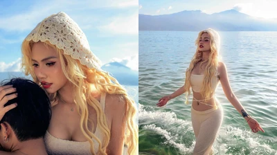 Ngắm tạo hình "nữ thần giữa biển khơi" của hot girl Châm Sứa
