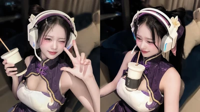 Yugi Kiều Oanh tung tuyệt chiêu "dùng ngực đỡ cốc" thách thức fan nam