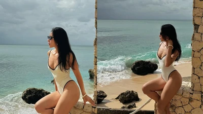 'Hot girl phòng gym' khoe đường cong siêu thực trong kỳ nghỉ dưỡng