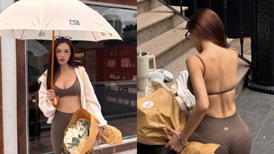 Sĩ Thanh diện đồ tập xuống phố khoe body cực nét