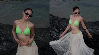 Hot girl "Bộ tứ 10A8" bắt đầu mùa hè với ảnh bikini cực cháy