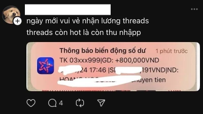 Thực hư chuyện mạng xã hội Threads trả lương cho người dùng
