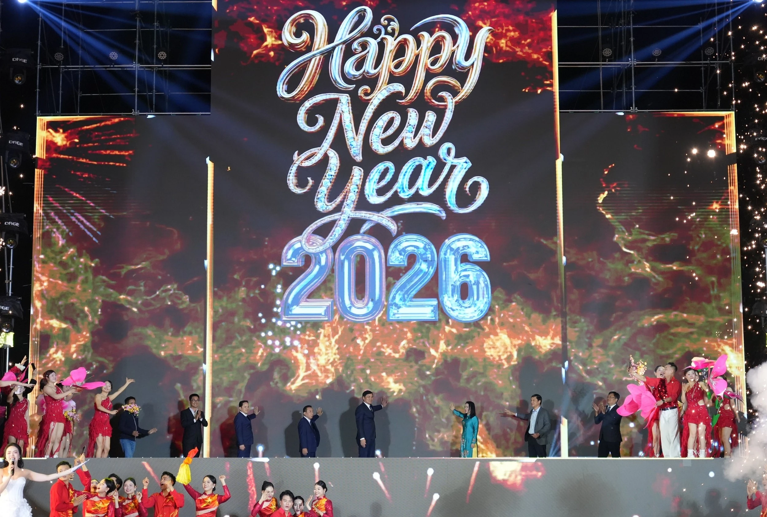 ‘Hào khí Sông Lam’ thắp sáng đêm giao thừa Nghệ An 2026