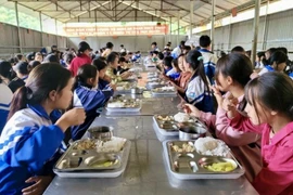 Hỗ trợ bữa ăn trưa cho học sinh tiểu học, THCS các xã biên giới