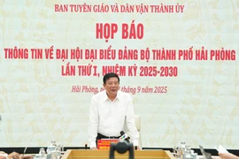 Họp báo thông tin Đại hội đại biểu Đảng bộ TP Hải Phòng lần thứ I