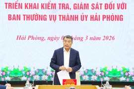 Công bố quyết định kiểm tra, giám sát Ban Thường vụ Thành ủy Hải Phòng