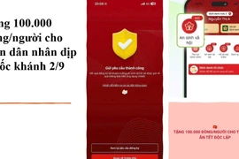 Cảnh báo lừa đảo liên quan chính sách tặng quà 100.000đ dịp Quốc khánh 2/9