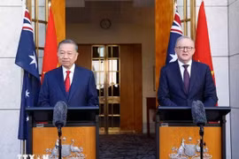 Tổng Bí thư, Chủ tịch nước Tô Lâm và Thủ tướng Australia gặp gỡ báo chí