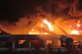 Cháy lớn ở Khu công nghiệp Đồ Sơn Hải Phòng