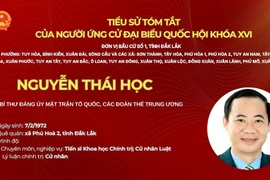 Tiểu sử ông Nguyễn Thái Học, ứng cử ĐBQH khóa XVI tại Đắk Lắk