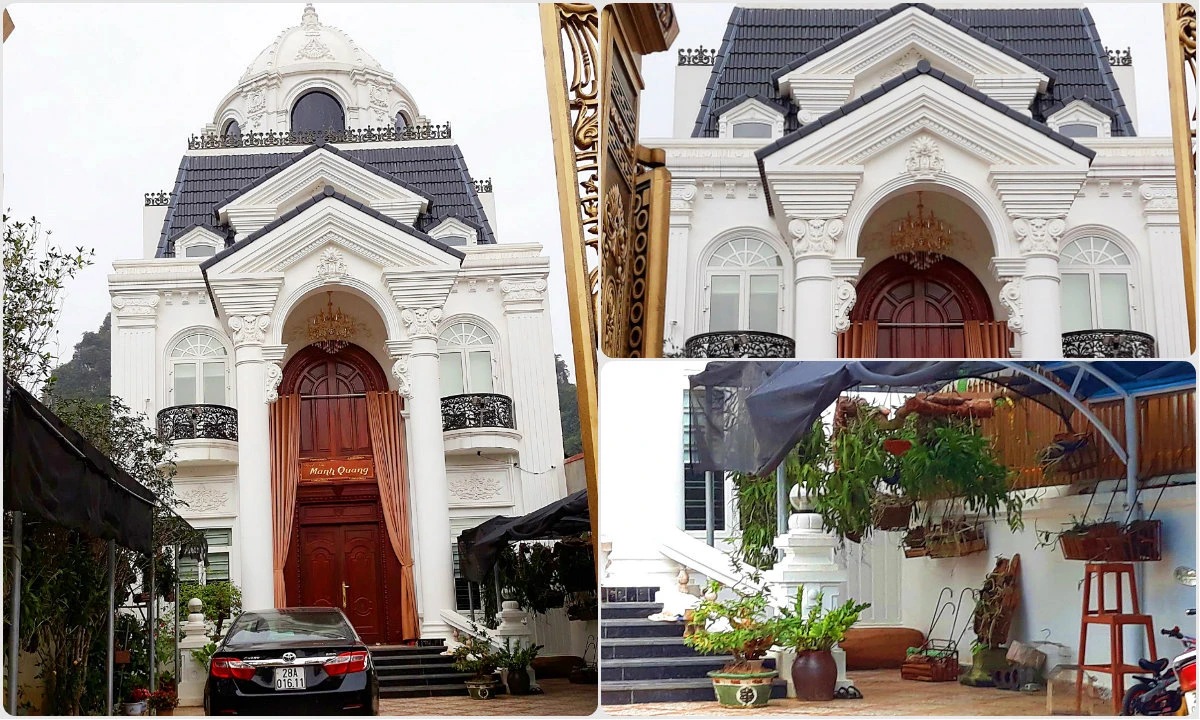 Chiêm ngưỡng biệt thự trắng tinh khôi giữa phố núi của đại gia Hòa Bình