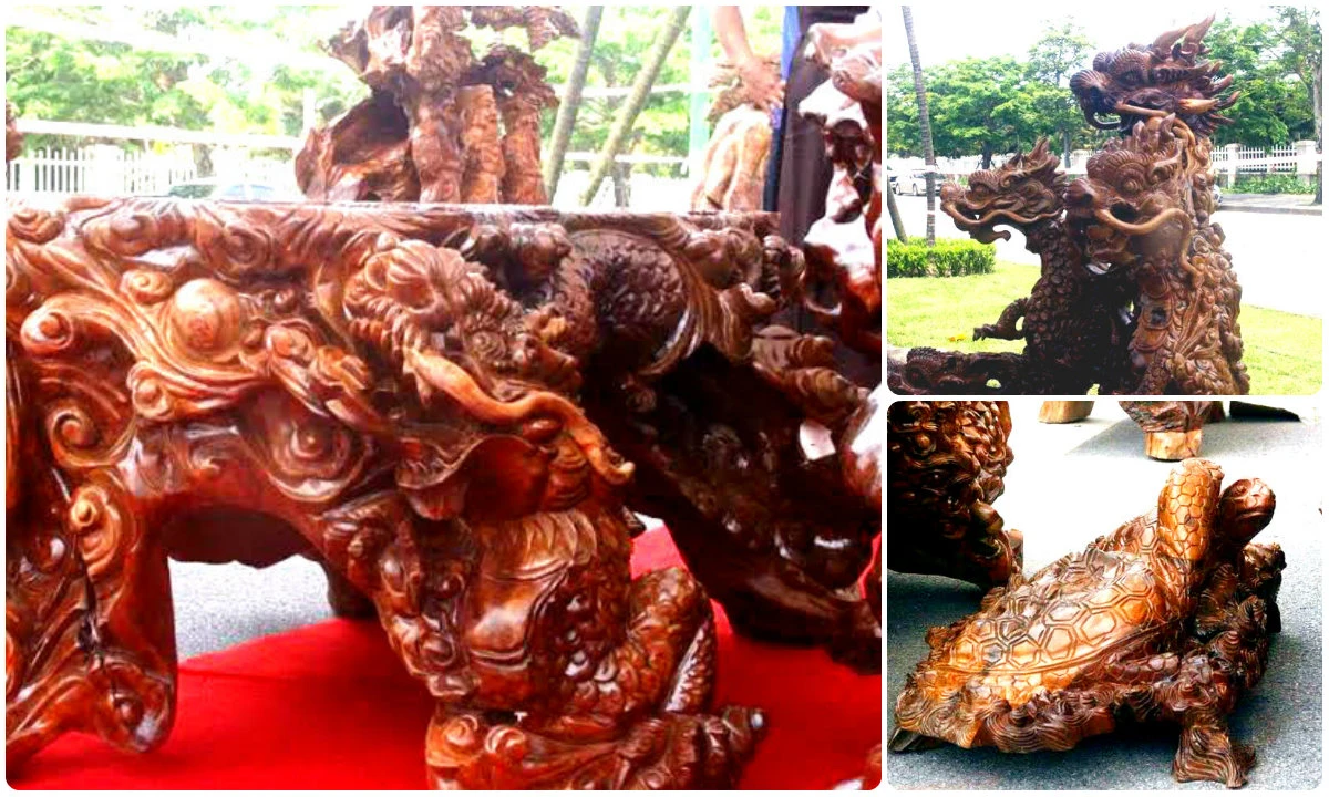 Chiêm ngưỡng đồ gỗ quý ngàn tuổi của đại gia Việt