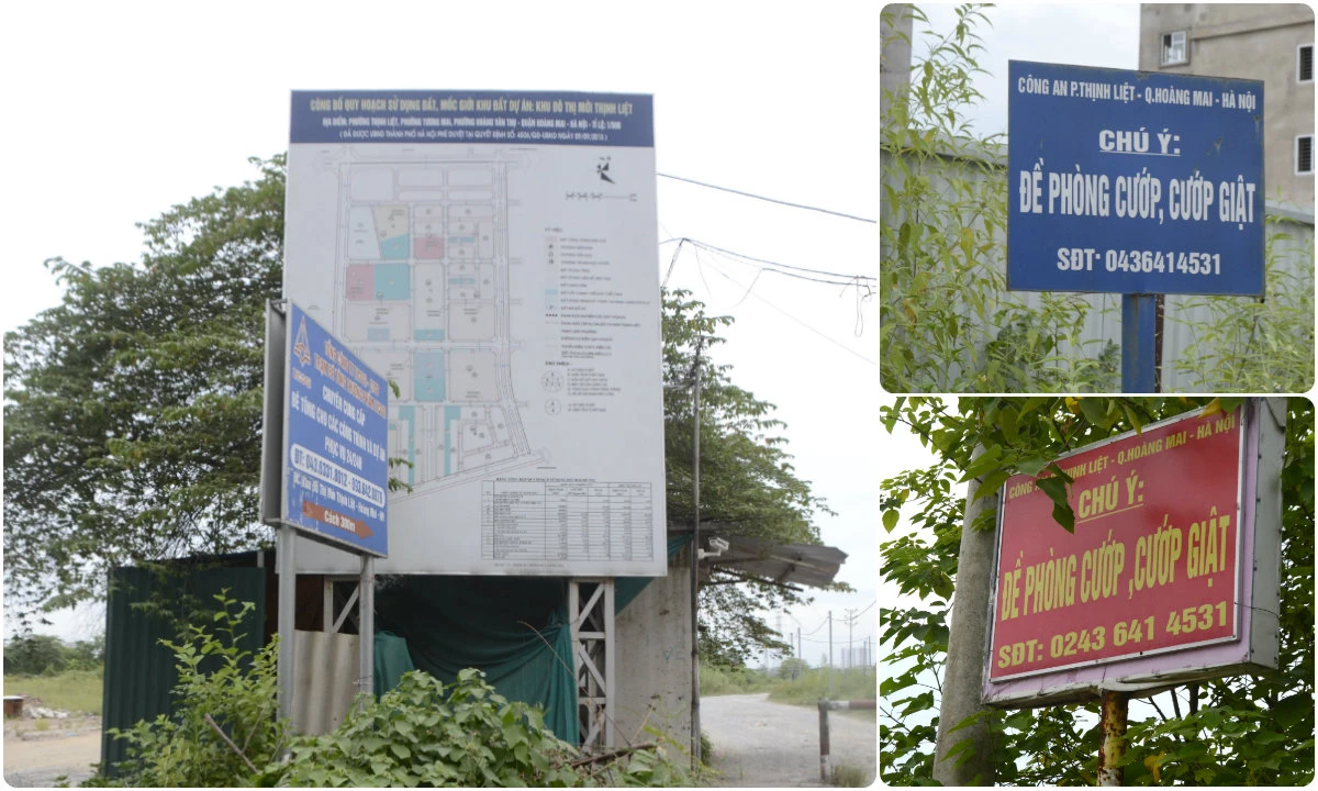 Bỏ hoang nhiều năm, KĐT mới Thịnh Liệt treo biển cảnh báo cướp khắp nơi