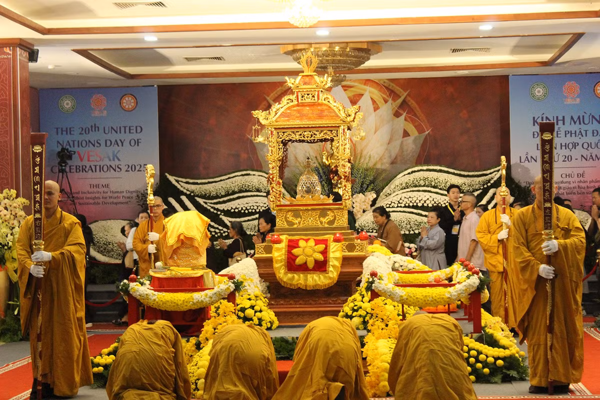 Xá lợi thân thể Đức Phật hiện lưu giữ tại thánh địa Sarnath (Ấn Độ). Sau khi cung nghinh đến Hà Nội, xá lợi Phật cũng sẽ được cung nghinh về chùa Tam Chúc (Hà Nam) từ 17 đến 21/5.