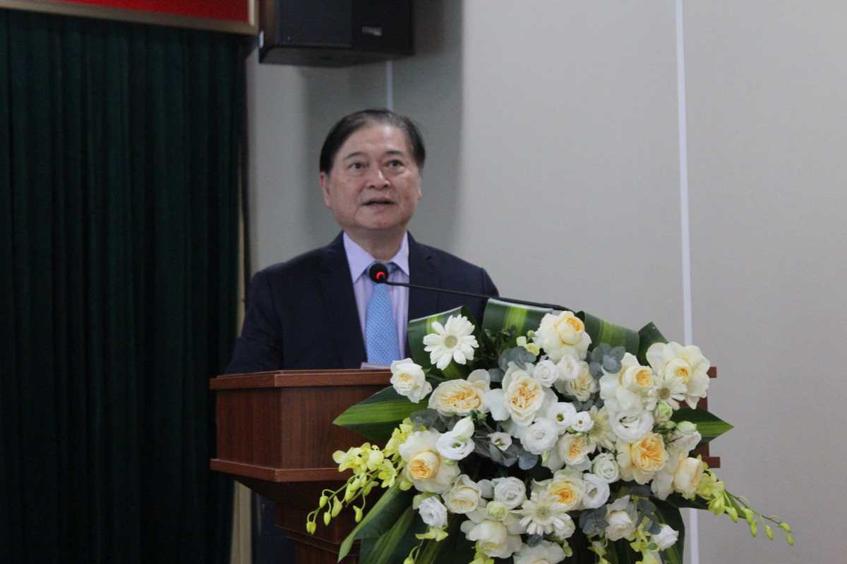 TSKH Phan Xuân Dũng – Bí thư Đảng ủy, Chủ tịch Liên hiệp Hội Việt Nam phát biểu tại buổi lễ. 24e88f4c-8c52-4960-8405-73bd19ebd77e.jpg