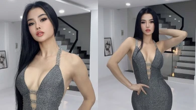 'Hoa hậu ăn chơi' Julia Hồ phô diễn 3 vòng nét căng