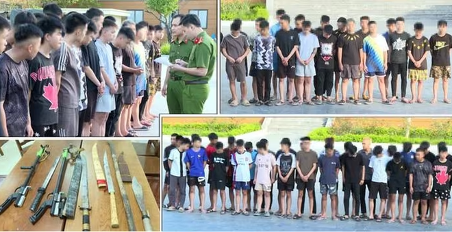 Bắt nhóm thanh thiếu niên hành hung, chém người đi đường