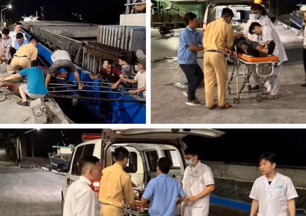 Cứu thuyền viên bị đột quỵ trên sông Đá Bạch