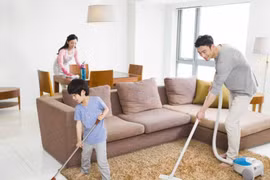 Phân chia việc nhà trong gia đình hiện đại